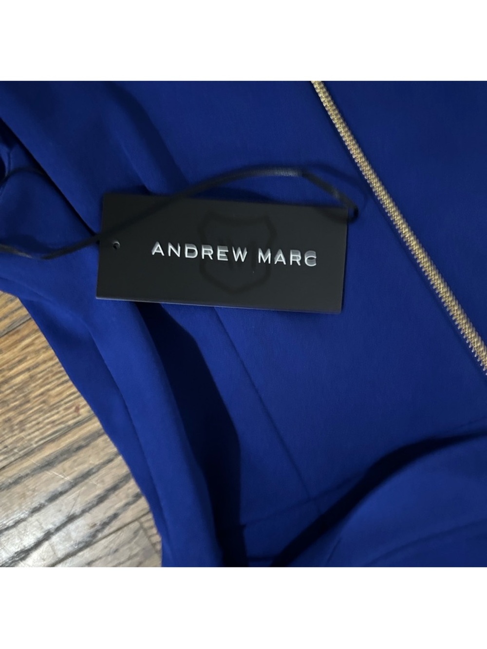 Andrew Marc Royal Blue Sleeveless Wide-Leg Jumpsuit - Picture 8 of 8